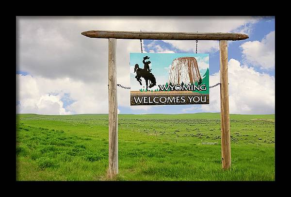 Wyoming Welcome Sign Photo