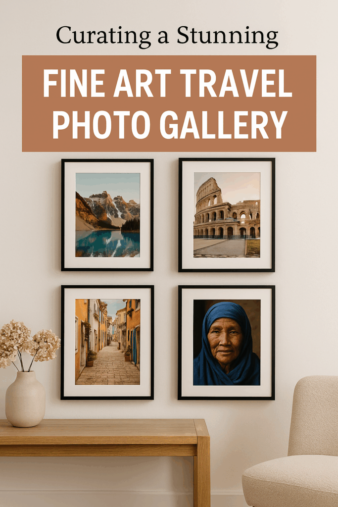 How to Curate a Stunning Fine Art Travel Photo Gallery for Your Home