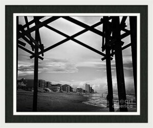 Black and White Garden City Pier Photo