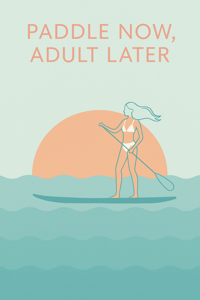 Modern Coastal Vibes: Minimalist Summer Line Art for Beach Lovers