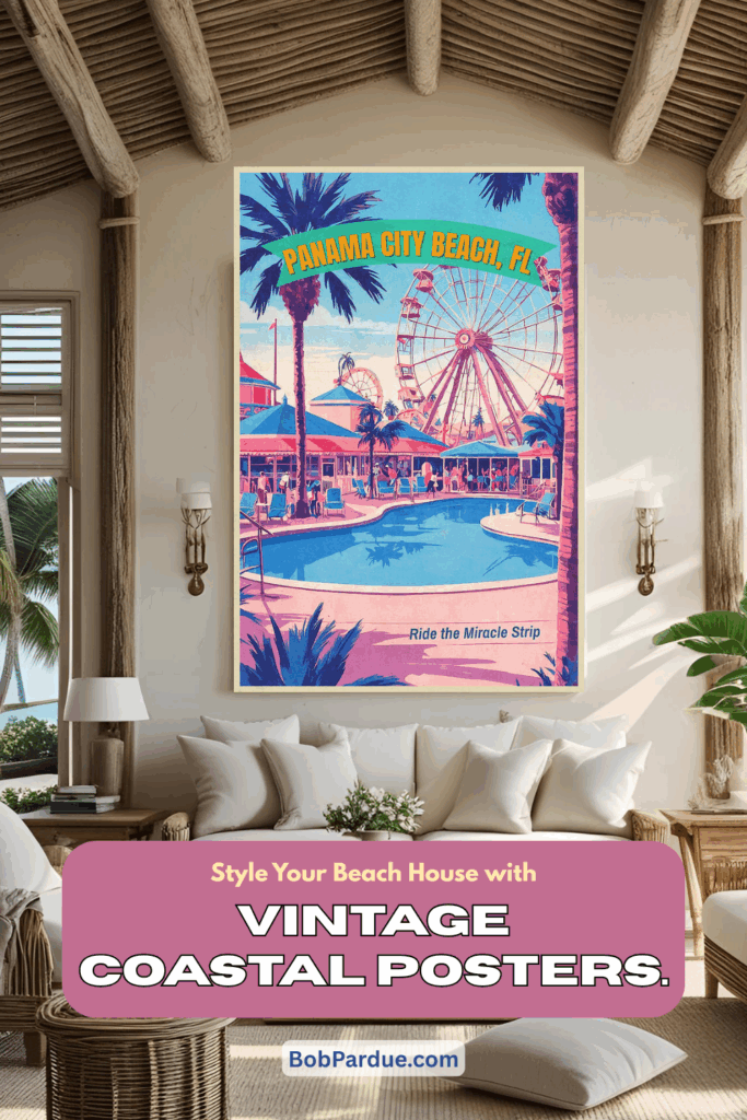 5 Ways to Style Your Beach House with Vintage Coastal Posters for a Relaxed, Timeless Look