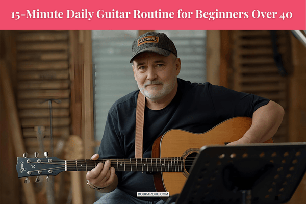 15-Minute Daily Guitar Routine for Beginners Over 40