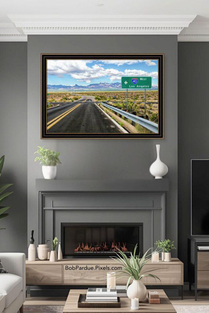 The Road That Calls You West: Behind the Interstate 40 to Los Angeles Photograph