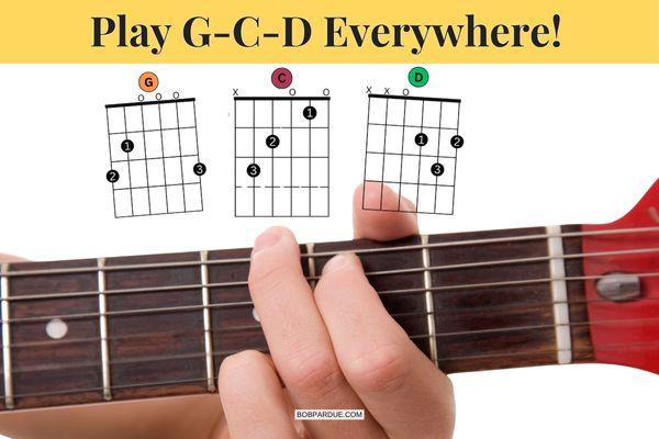 Play G–C–D Everywhere on the Neck (Roberto Dalla Vecchia Video Lesson Summary)
