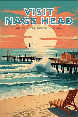 Retro Nags Head Poster