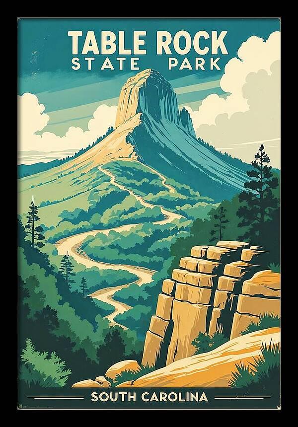 Retro poster of Table Rock State Park