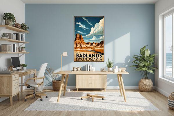 Spirit of the Badlands poster for home decor