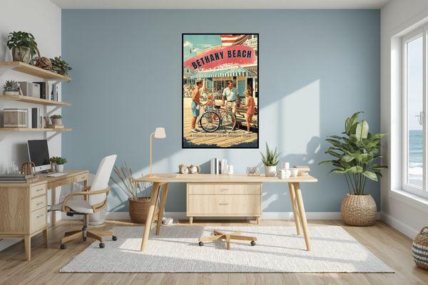 Bethany Beach office wall art