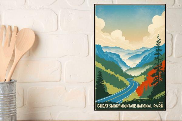 Smoky Mountains Travel Poster