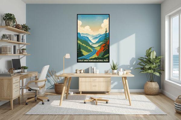 retro posters for mountain lovers