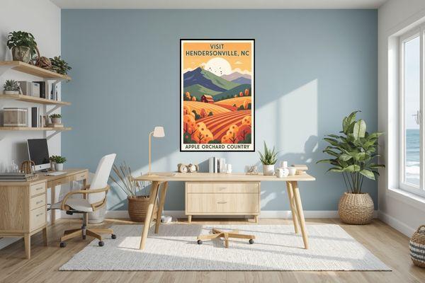 Wall decorating with Vintage Travel Art Posters