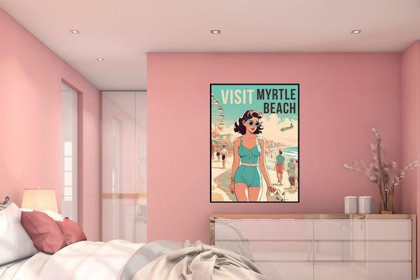 Myrtle Beach SC wall art for Home or Beach House