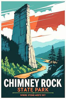 Chimney Rock Wall Art