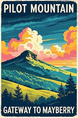 Pilot Mountain Wall Art