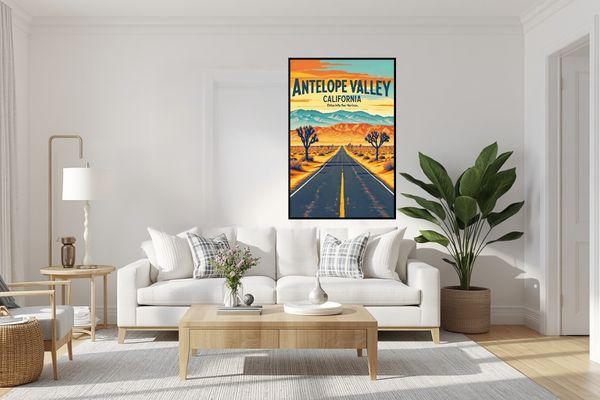Retro Travel Posters for living room wall art