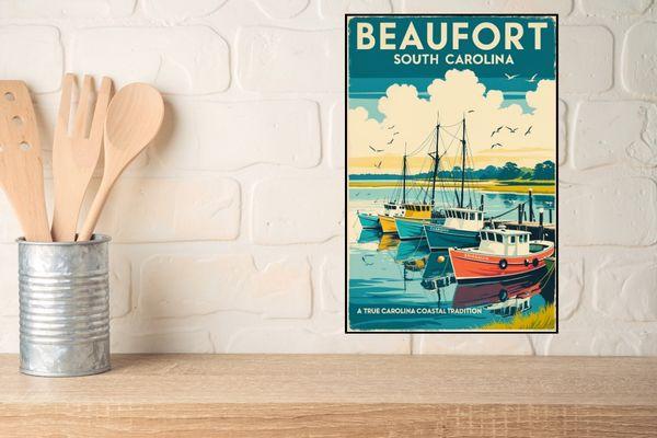 Southern-style retro kitchen wall art