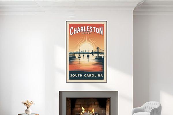 Charleston SC travel posters