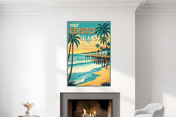 Edisto Beach wall art print