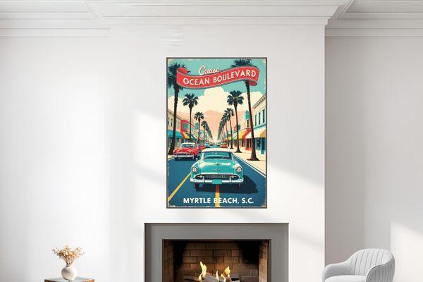 Myrtle Beach SC Ocean Boulevard Poster