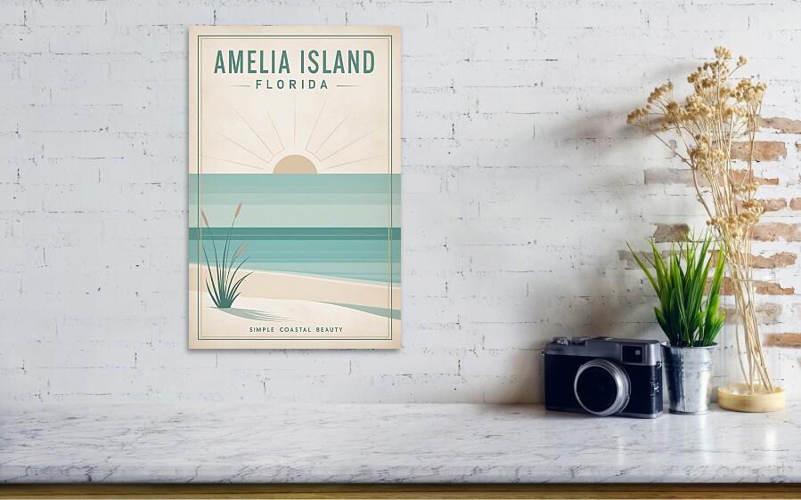 Amelia Island Wall Art: Vintage Coastal Posters for Beach House Style