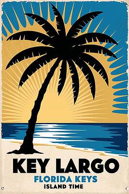 Key Largo Ocean Poster