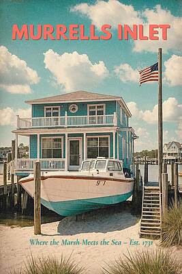 Murrells Inlet Retro Poster