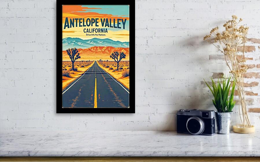 Retro Antelope Valley California Poster