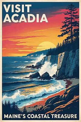 Acadia National Park Poster