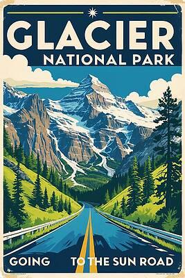 Glacier National Park Poster
