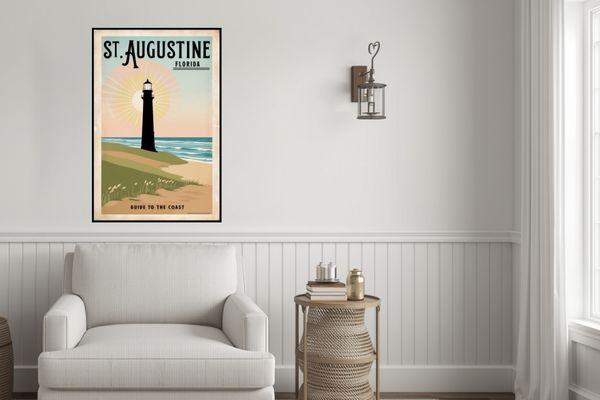 St. Augustine Florida Retro Poster