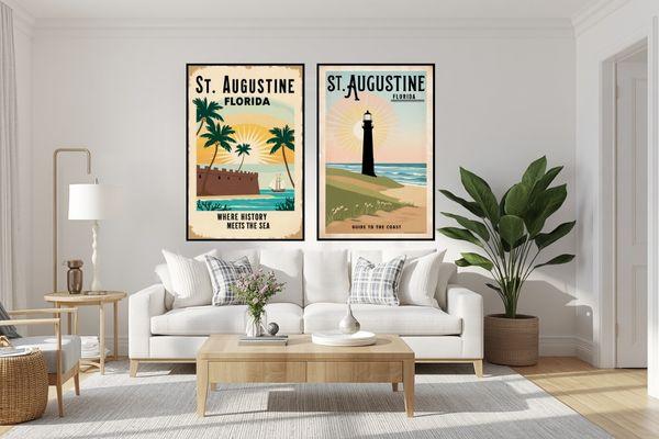 St. Augustine Florida wall art for beach houses